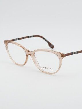 Burberry BE2389 4088 Eyeglasses Peach / Check 54mm Cat Eye Frame